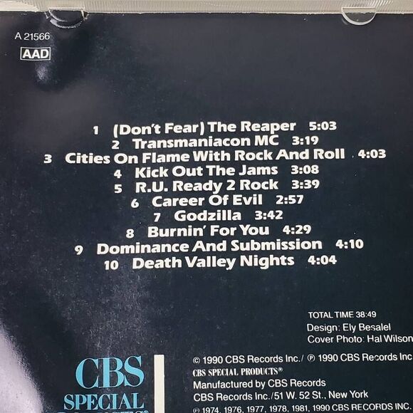 Blue Oyster Cult - On Flame With Rock And Roll - CD-1990 Sony Records - Picture 3 of 6